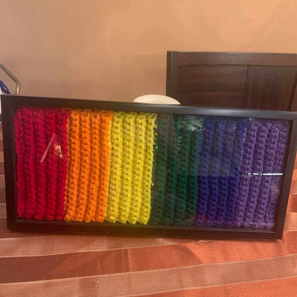 🏳️‍🌈pride crocheted flag